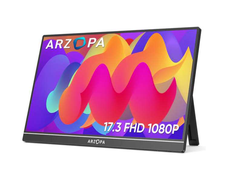 მონიტორი: ARZOPA A1M 17.3" FHD Mini HDMI USB Type-C