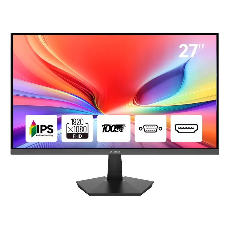 MONITOR: AIWA MF270A-B 27" FHD IPS 100Hz 5ms VGA HDMI Black