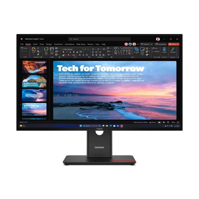 Lenovo ThinkVision T27Q-40, 27"2560x1440, IPS,120Hz,4ms, 1xHDMI,1xDP,1xDP Out, 1x RJ45,1xUSB-C Docking up to 100W, 3xUSB, Tilt,Swivel,Pivot,HAS,3Y