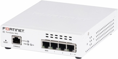 Firewall - FortiGate-30G 4 x GE RJ45 ports (including 3 x Internal Ports, 1 x WAN Ports)