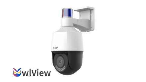 IP Camera - 4MP, Dome, PTZ, 5x, SD, Mic, IR40, Tri-Guard,  Wise-ISP, Uniview