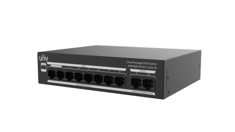 მართვადი PoE სვიჩი - 8 x 10/100Mbps POE port (RJ45) ,2 x GP(RJ45), Uniview