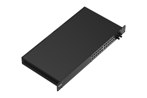მართვადი PoE სვიჩი - SWM282, 24 PoE+, 4 SFP, 300 W