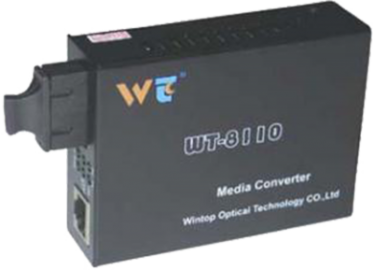მედია კონვერტორი 100მბ 1310/1550ნმ 20კმ SC, Wintop